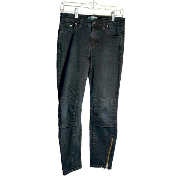 Madewell Skinny Skinny Zipper Ankle Jeans Sz 27 - Picture 1 of 14